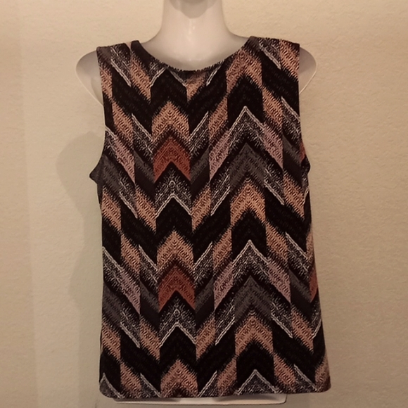 Jones Studio Separates Sleeveless Printed Shell Blouse-#0121 - Picture 7 of 12